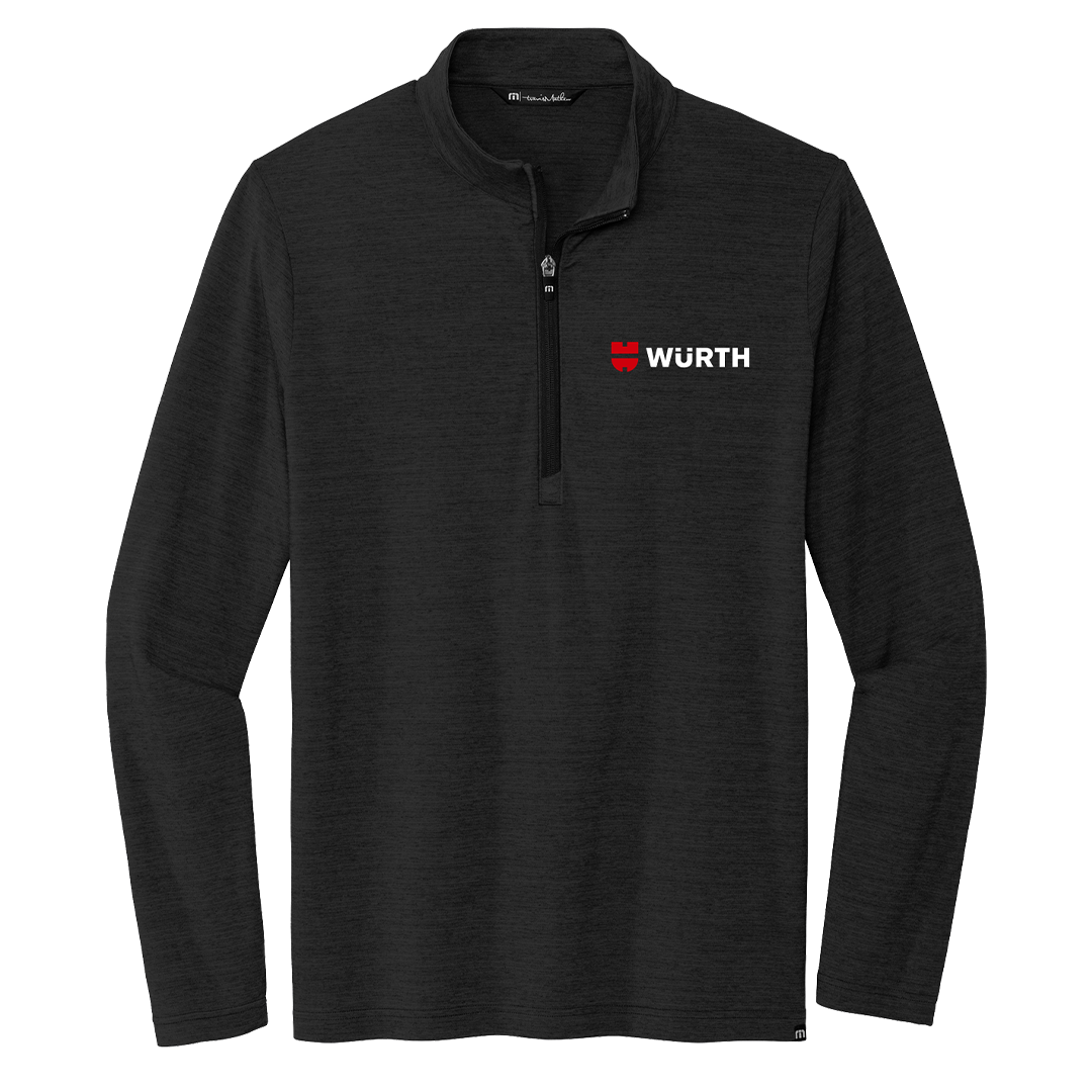 Würth Logo Quarter Zip TM1MW452 TravisMathew - Black
