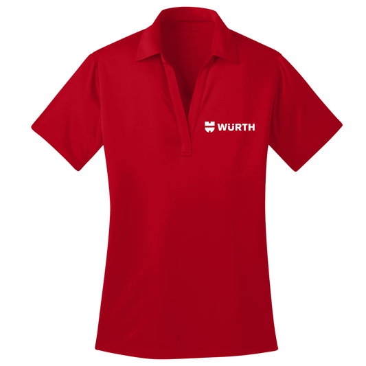 Würth Logo Ladies Polo L540 Port Authority® - Red
