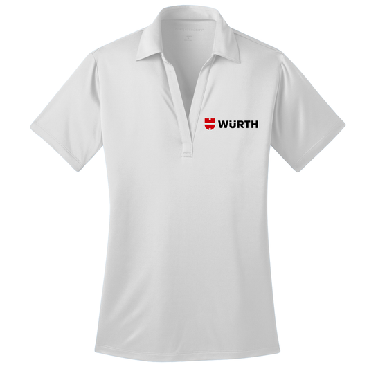 Würth Logo Ladies Polo L540 Port Authority® - White