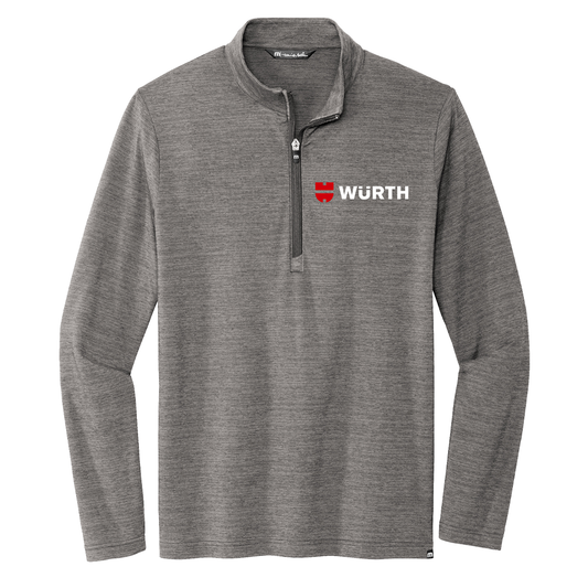 Würth Logo Quarter Zip TM1MW452 TravisMathew - Grey Heather