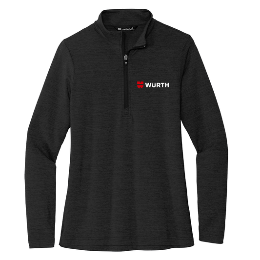 Würth Logo Ladies Quarter Zip TM1WW003 TravisMathew - Black