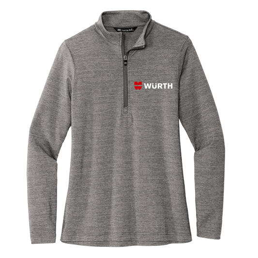 Würth Logo Ladies Quarter Zip TM1WW003 TravisMathew - Grey Heather